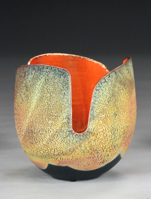 Click to view detail for WB-1481 Raku Glowpot $750